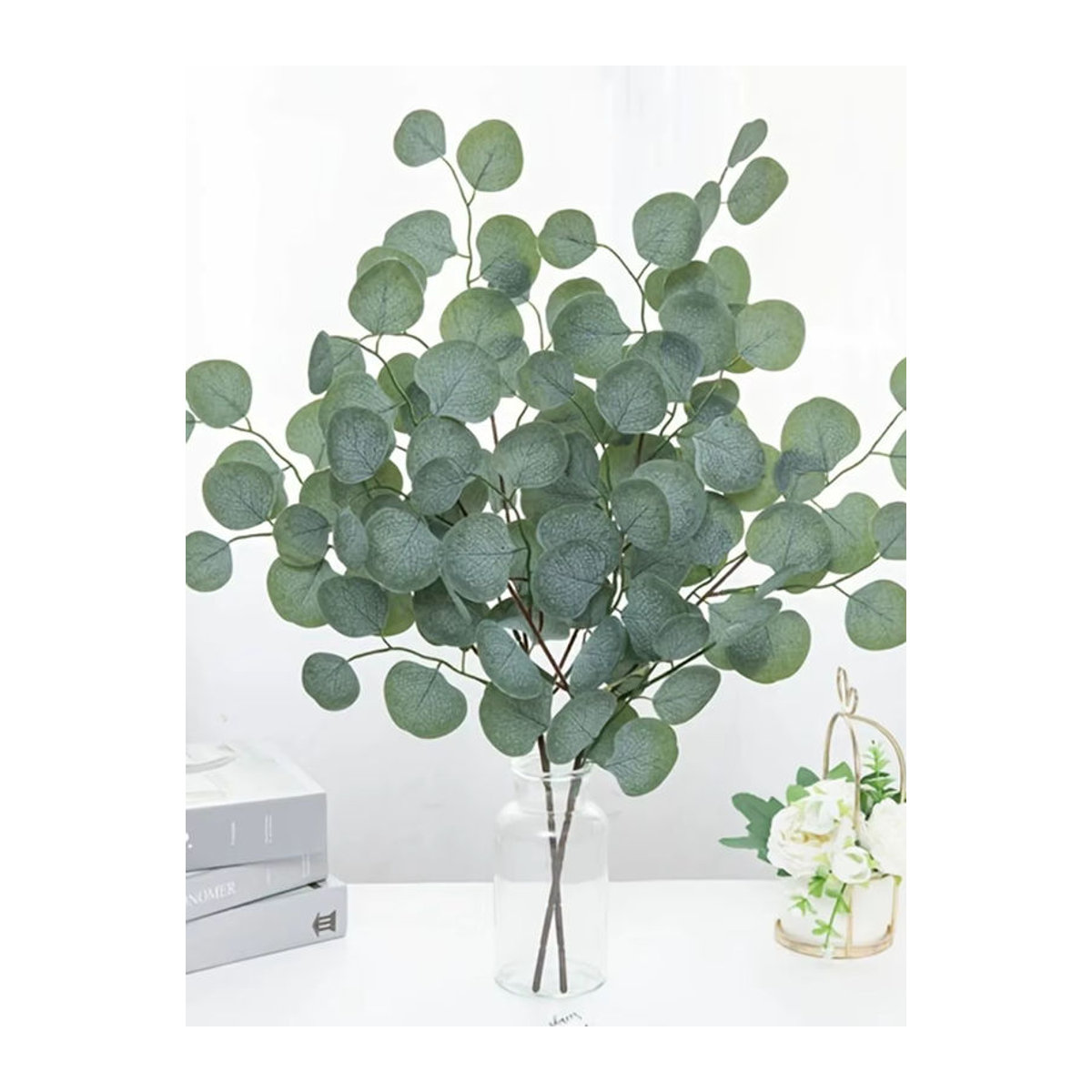 Smr Eucalyptus Künstliche Pflanze Grün Einzellieb für DIY Dekoration - Bild 7