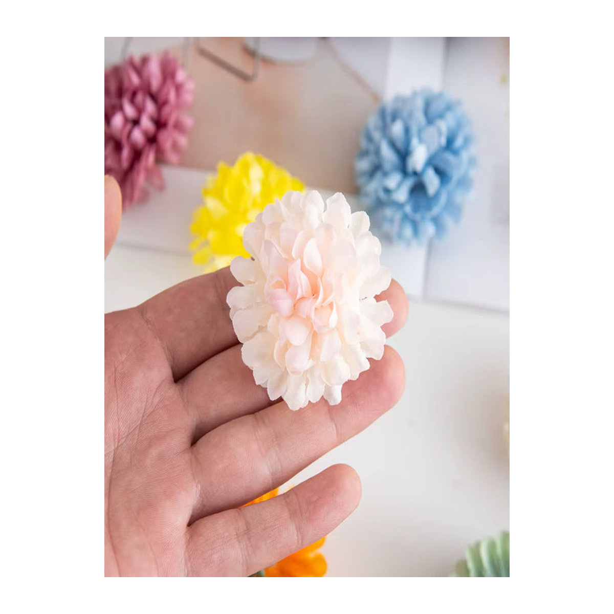 Smr Künstliche Chrysanthemen Blumen in Mehrfarbig für Hochzeit, Valentinstag und DIY-Dekorationen - Bild 5