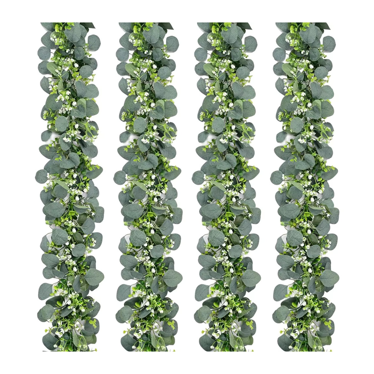 Smr Künstliche Eukalyptus-Girlande in Grün als dekorative Hängepflanze für Hochzeit, Weihnachten und Garten - Bild 5
