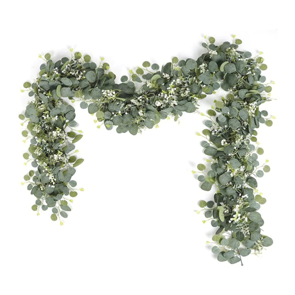 Smr Künstliche Eukalyptus-Girlande in Grün als dekorative Hängepflanze für Hochzeit, Weihnachten und Garten - Bild 7