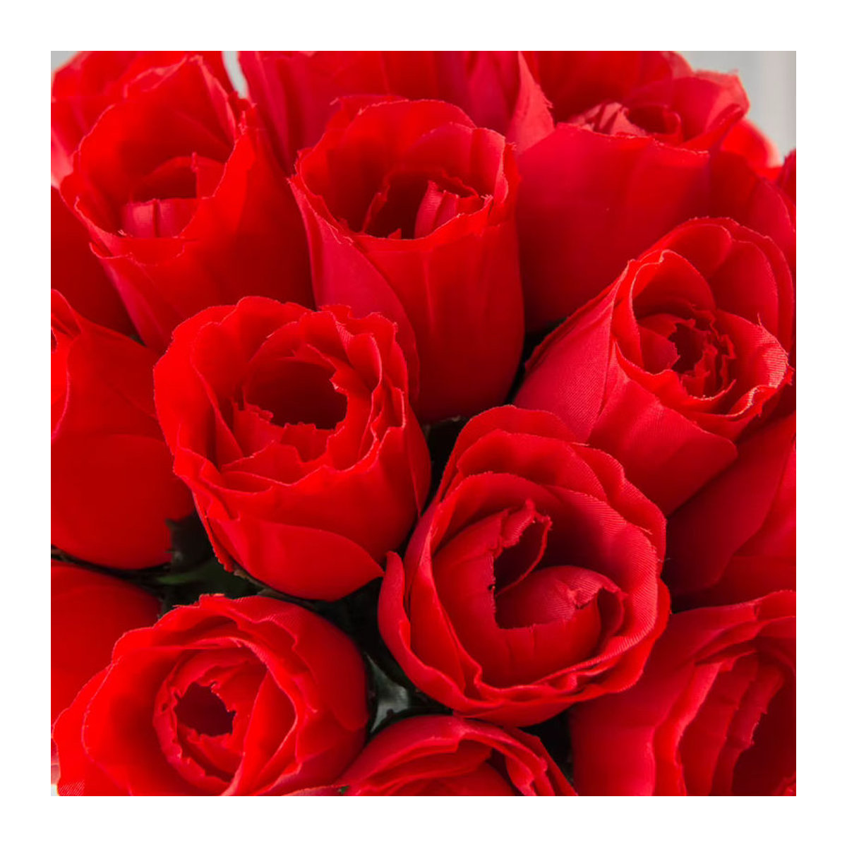 Smr Künstliche Rosen Bouquet aus roter Seide für Dekoration bei Hochzeit und im Garten, 10 oder 20 Stück - Bild 5