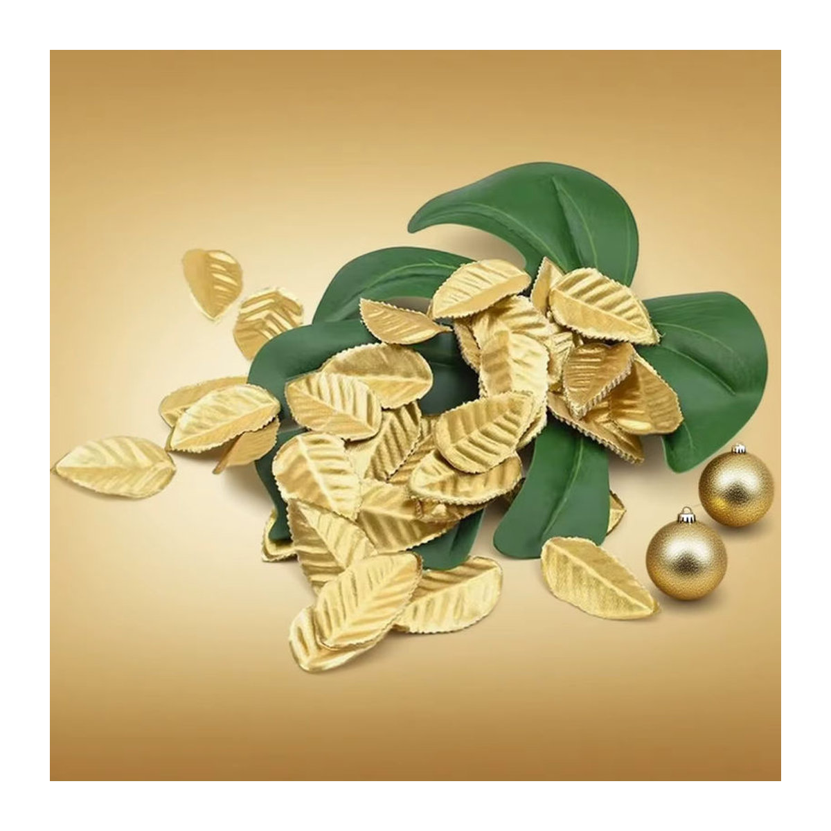 Smr Seidenrosen in Gold als künstliche Blumen für deine DIY-Dekoration bei Hochzeit oder Weihnachten - Bild 3