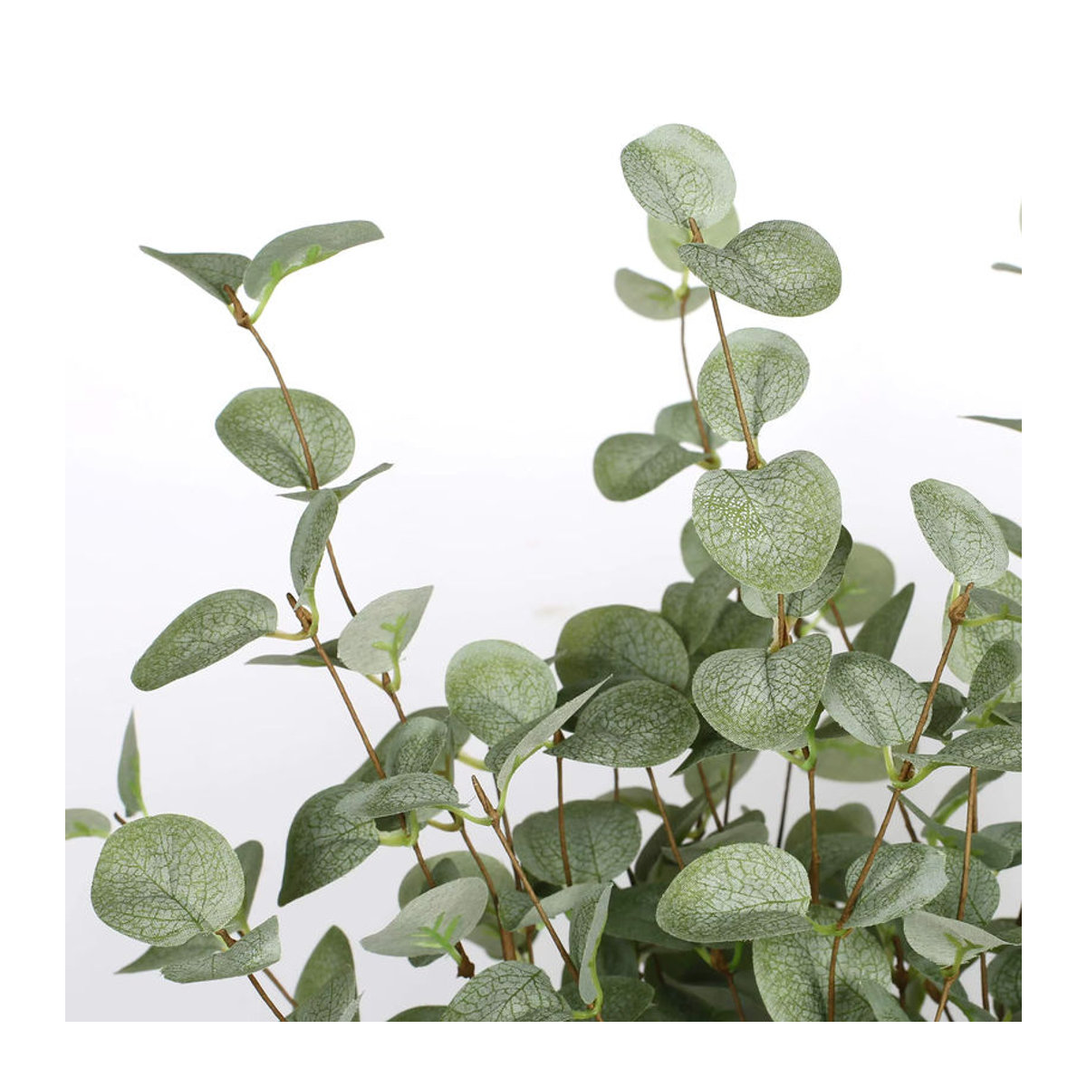 Smvp Künstliche Eukalyptus-Stiele in Grün und Grau aus Textil für Hochzeitsdekoration und DIY-Blumenarrangements - Bild 5