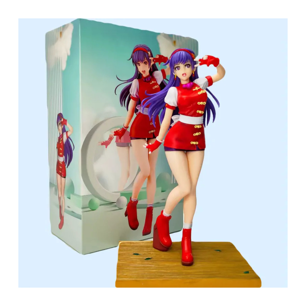 SNK The King of Fighters 98 Anime Figur Kyo Kusanagi und Iori Yagami Actionfiguren aus PVC, mehrfarbig, Höhe: 18 cm - Bild 2