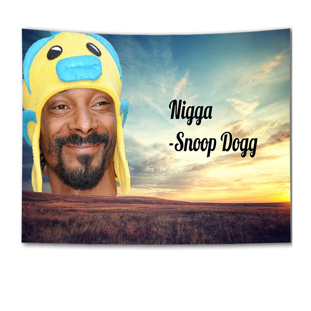 Snoop Dogg Musik Album Cover Wandbehang Tapestry als ästhetische Zimmerdekoration, mehrfarbig, rechteckig - Bild 2