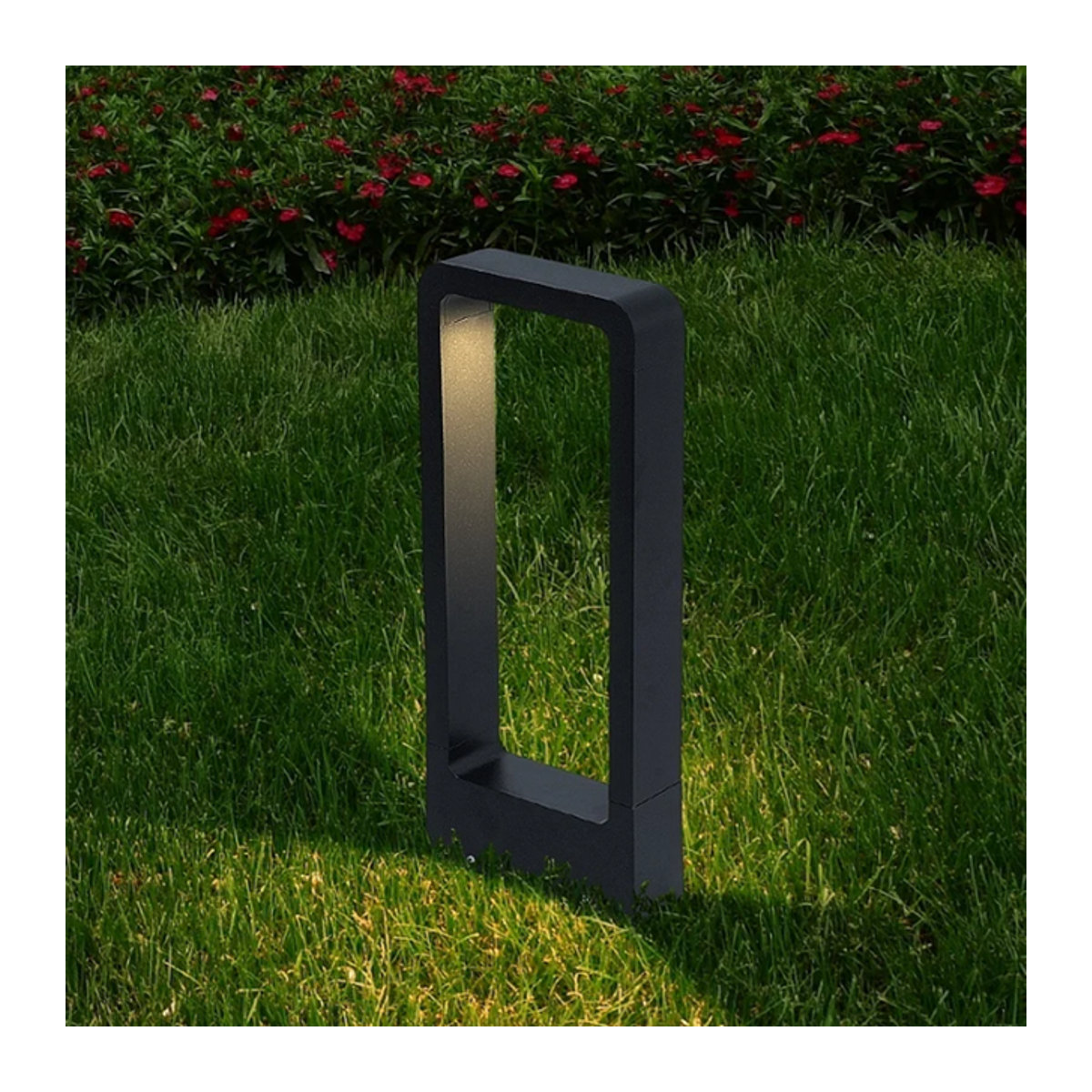 SNYKA Pollerleuchte LED Gartenlicht Schwarz Kaltweiß 15W IP68 Outdoor Landschaftsbeleuchtung - Bild 1