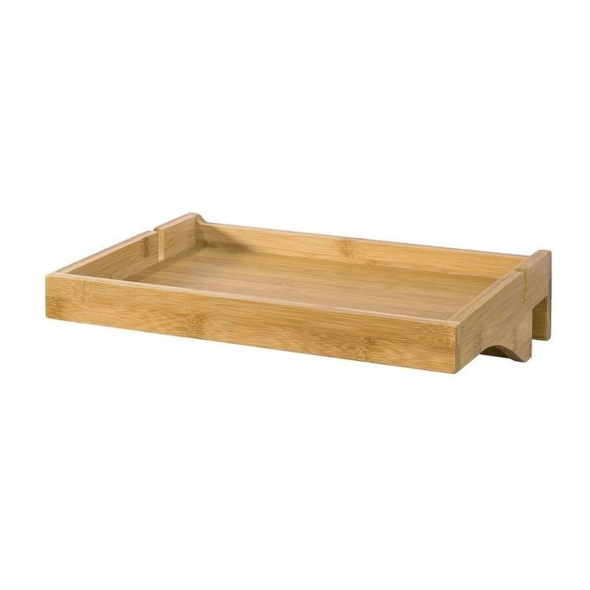 SoBuy Bettablage NKD01-N aus Bambus in Natur mit Kabelführung und Ablagefach, B/T/H: 36 x 25 x 9 cm - Bild 1