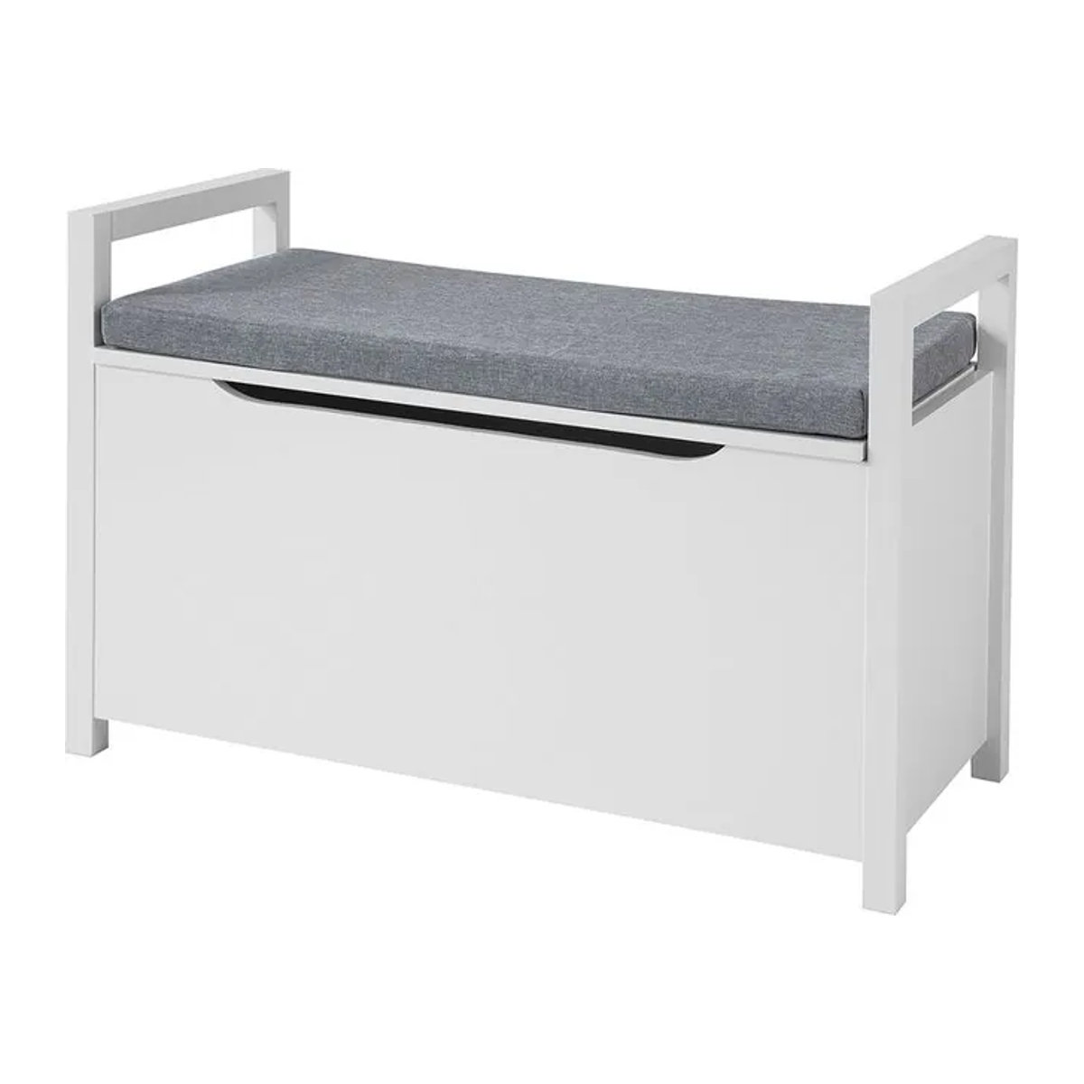 SoBuy Schuhbank Modern Minimalistisch in Weiß B/T/H: 86 x 38 x 54 cm - Bild 6