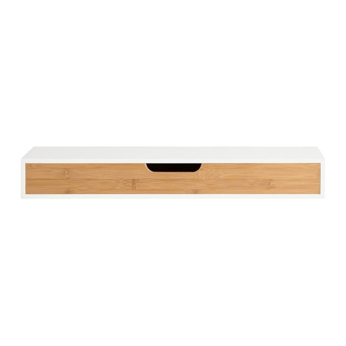 SoBuy Wandregal aus Bambus mit Schublade in Natur, B/T/H: 59,99 x 24,51 x 8 cm - Bild 1