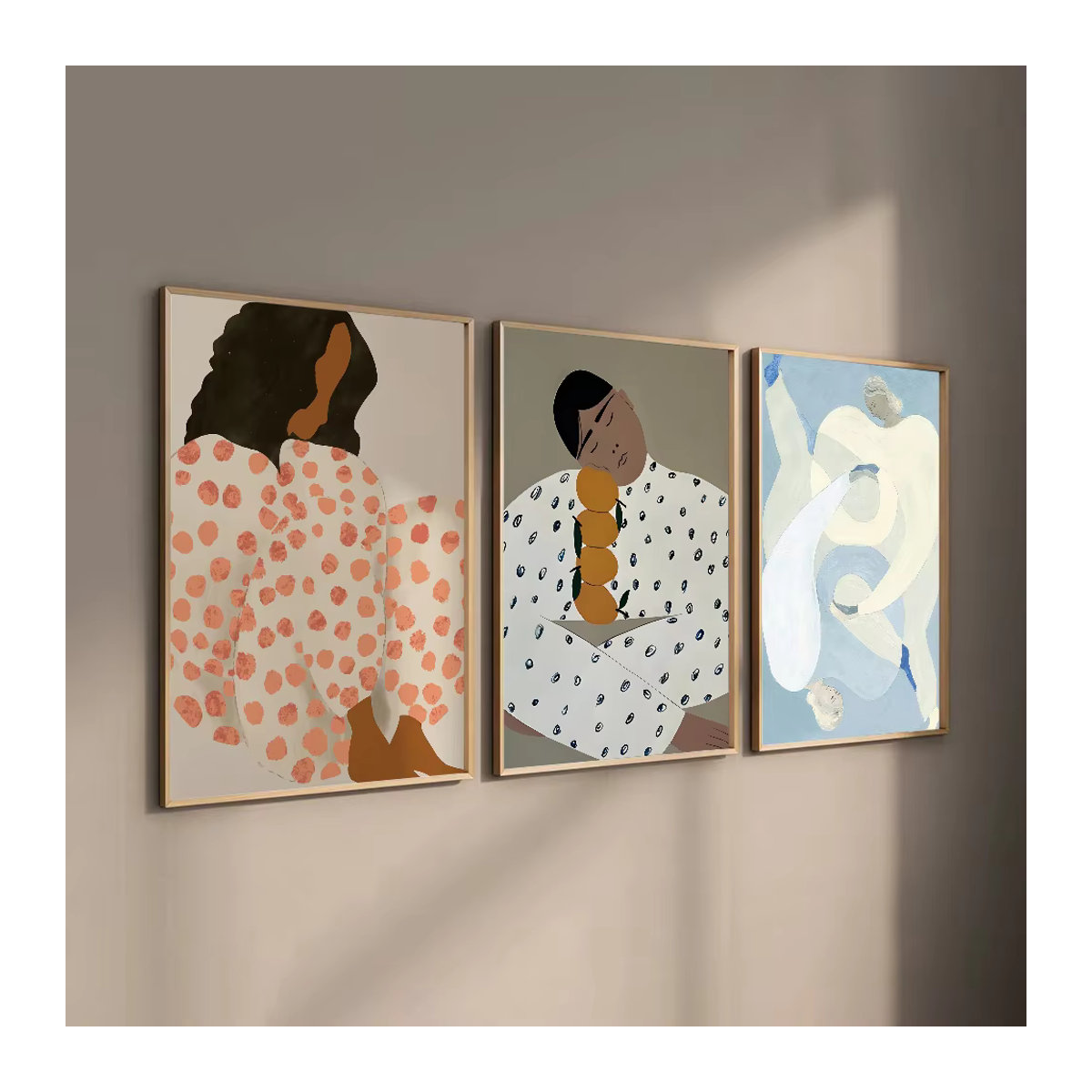 Sofia Lind Kunstposter Dots Porträt in Mehrfarbig, Modernes Wandbild als Rahmenloses Hochformat aus Papier für deine Wanddekoration - Bild 4