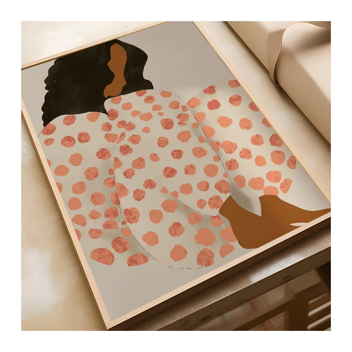 Sofia Lind Kunstposter Dots Porträt in Mehrfarbig, Modernes Wandbild als Rahmenloses Hochformat aus Papier für deine Wanddekoration - Bild 5