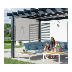 Sojag Aluminium Pergola Yamba mit Sonnensegel, anthrazit, L x B x H: 495 x 295 x 253 cm