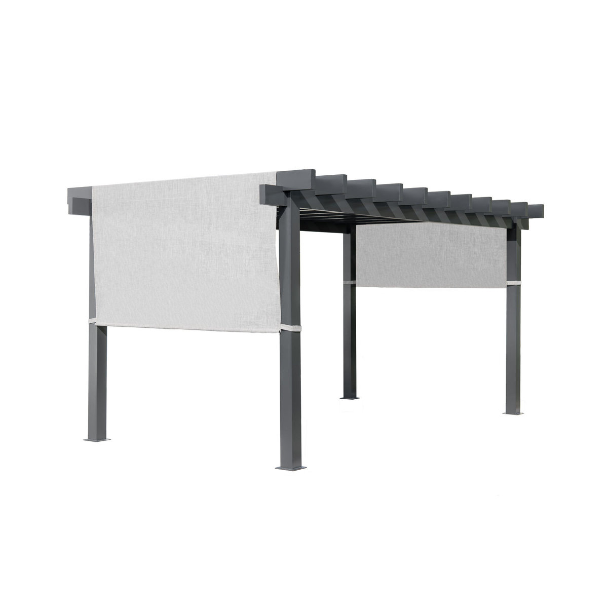 Sojag Aluminium Pergola Yamba mit Sonnensegel, anthrazit, L x B x H: 495 x 295 x 253 cm - Bild 5