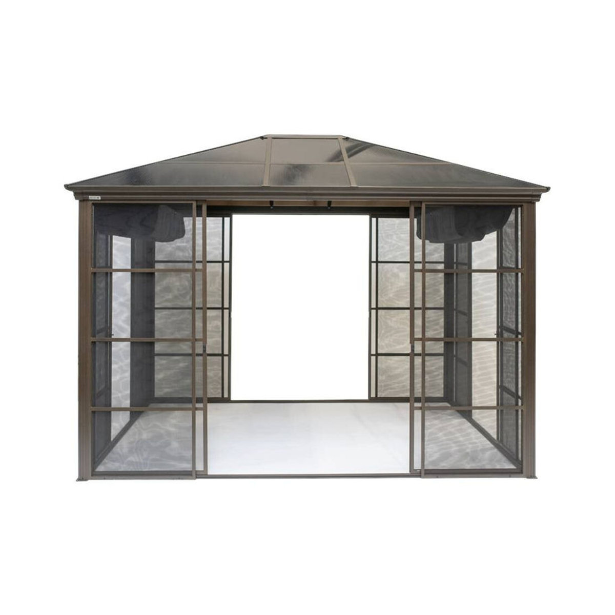 Sojag Pavillon Castel Modern Aluminium Braun H: 362 cm - Bild 3