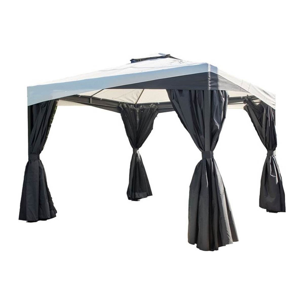 Sojag Pavillon Malta 1010 Modern Schwarz B/T/H: 305 x 305 x 271 cm - Bild 3