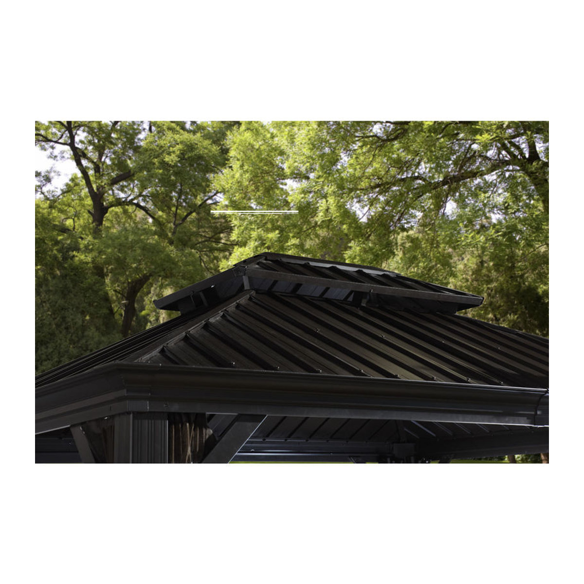 Sojag Pavillon Messina modern aus Aluminium in Anthrazit, B/T/H: 483 x 363 x 307 cm - Bild 1