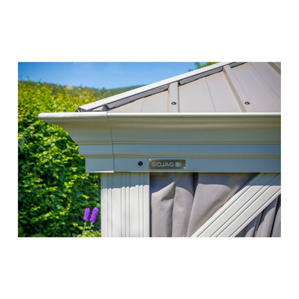 Sojag Pavillon Messina Modern in Beige aus Aluminium und Stahl, B: 483 cm, T: 363 cm, H: 307 cm - Bild 2