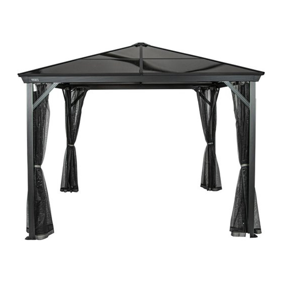 Sojag Pavillon Verona quadratisch aus Aluminium, anthrazit, B/T/H: 298 x 298 x 260 cm - Bild 5