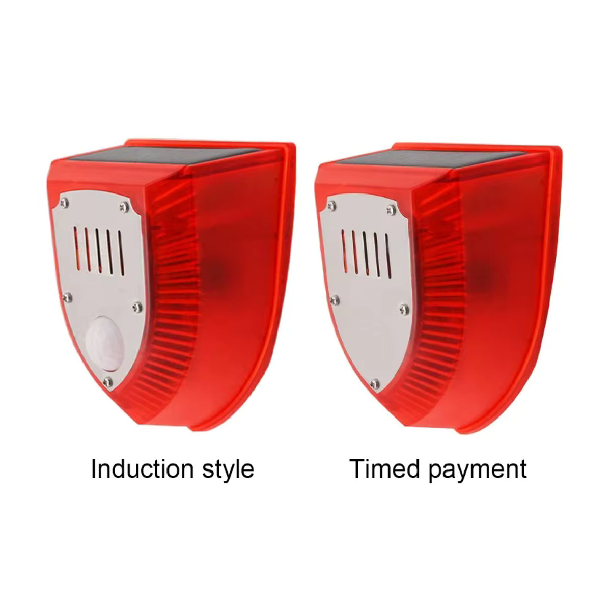 Solar Alarm Licht mit Bewegungsmelder IP65 wasserdicht in Rot für Garten und Außenbereich - Bild 6