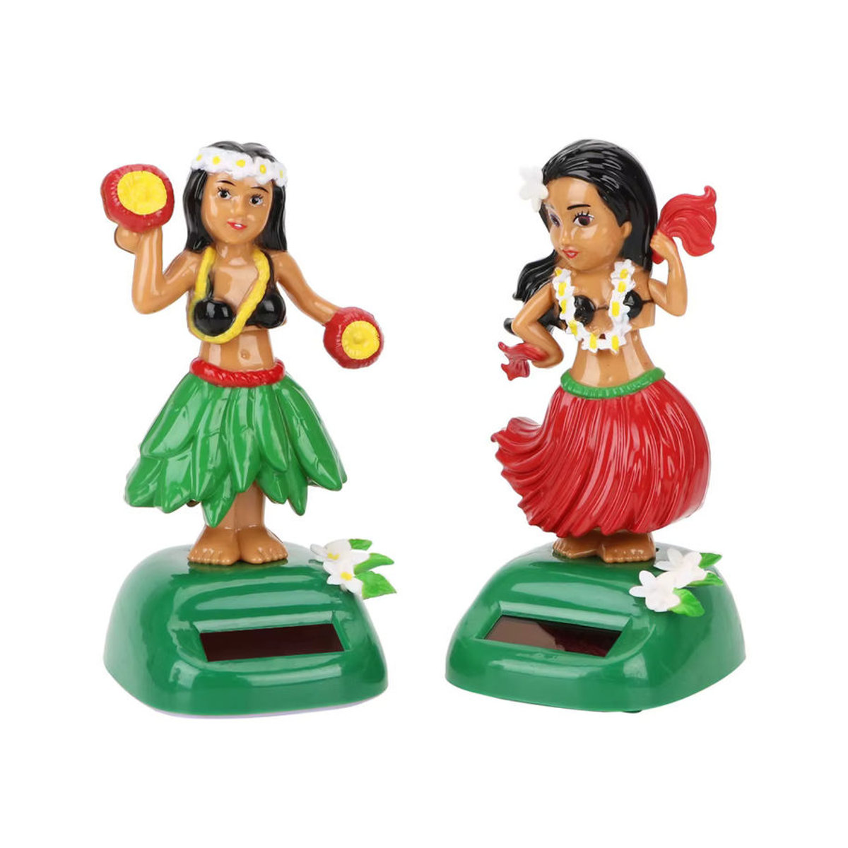 Solarbetriebenes Hula Hawaii Mädchen Auto-Ornament zur Dekoration für das Fahrzeug-Interieur in Mehrfarbig - Bild 4