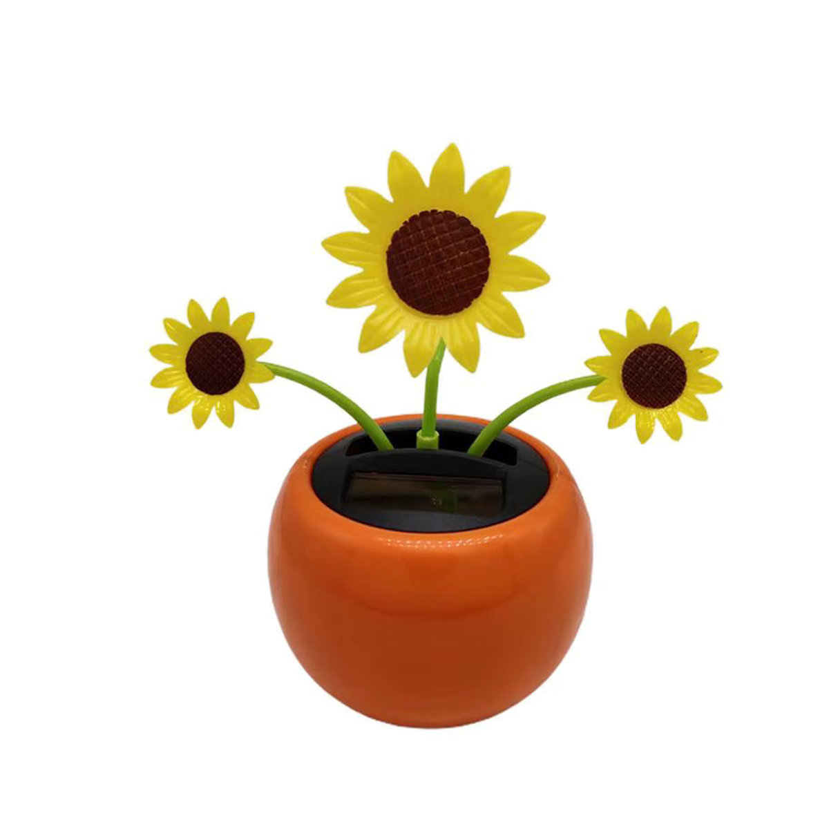 Solarbetriebenes Sonnenblumen-Ornament als tanzende Blumen-Dekoration für das Auto, mehrfarbig - Bild 2