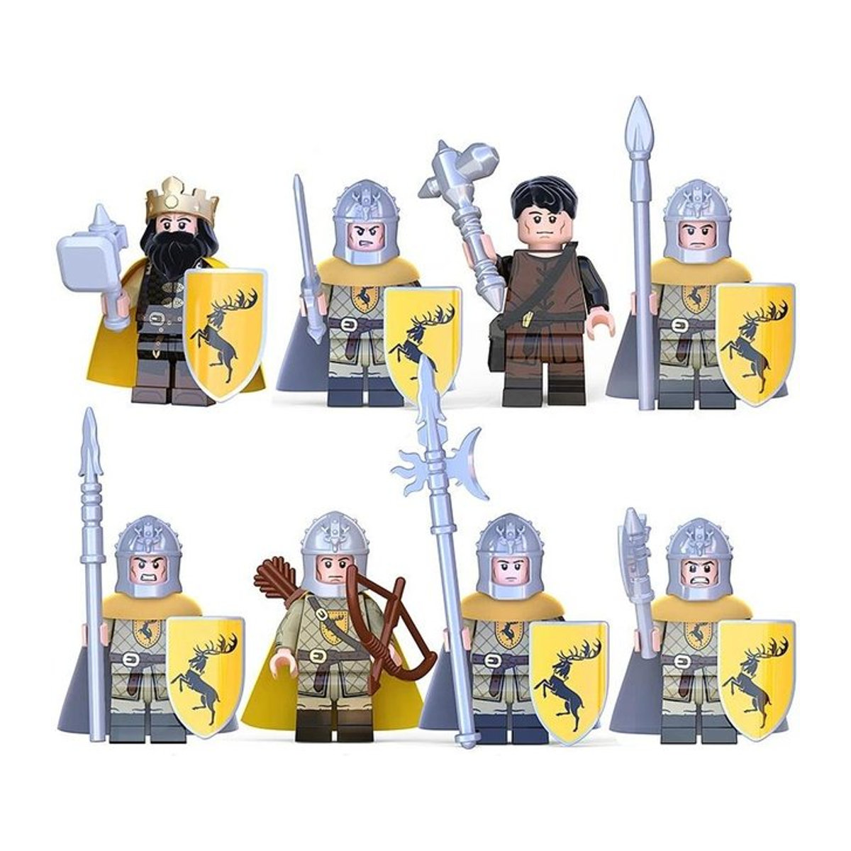 Some Nice Little Things Puzzlefiguren Sammlung antiker Soldaten und Schwertkämpfer aus Kunststoff, mehrfarbig - Bild 1