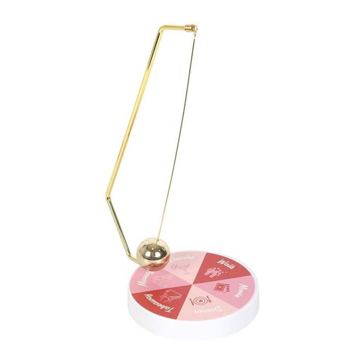 Something Different Date Night Pendulum Decision Maker in Gold, B/T/H: 15,5 x 20,5 x 10 cm - Bild 1