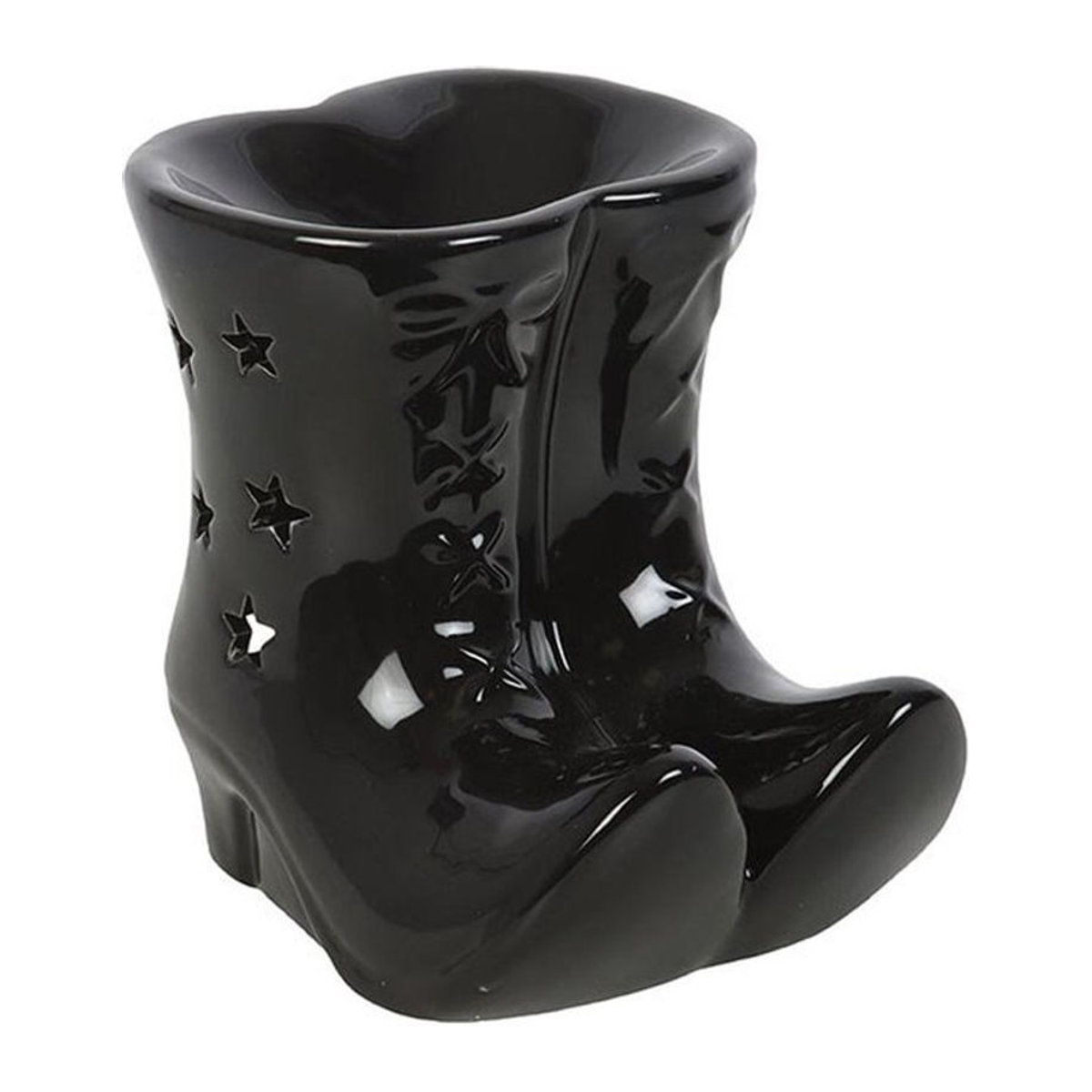 Something Different Hexenstiefel Duftölbrenner aus Keramik in Schwarz - Bild 1
