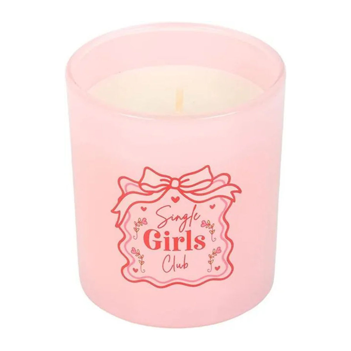 Something Different Single Girls Club Duftkerze Wild Strawberry in Rosa mit Glasbehälter - Bild 1