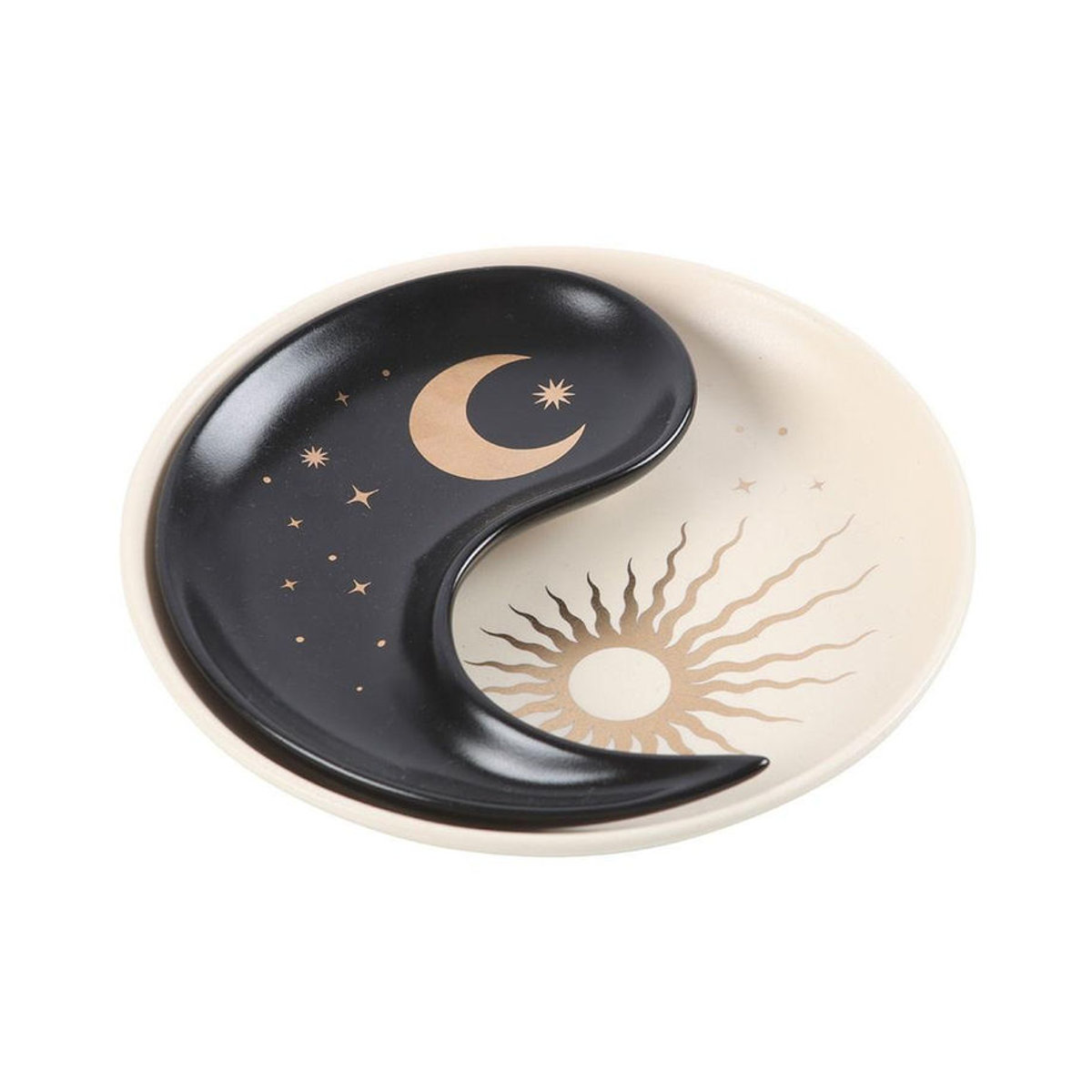 Something Different Yin Yang Schmuckschale aus Keramik in Schwarz/Creme - Bild 3