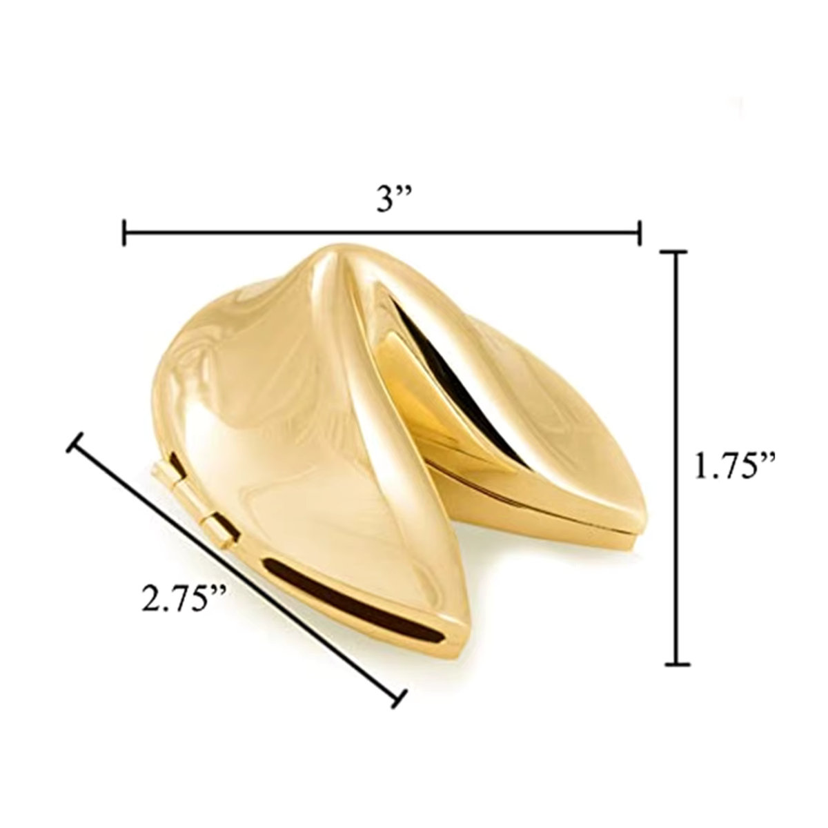 Songlong Metall Glück Keksdose in Gold und Silber für Hochzeiten und Gastgeschenke - Bild 2