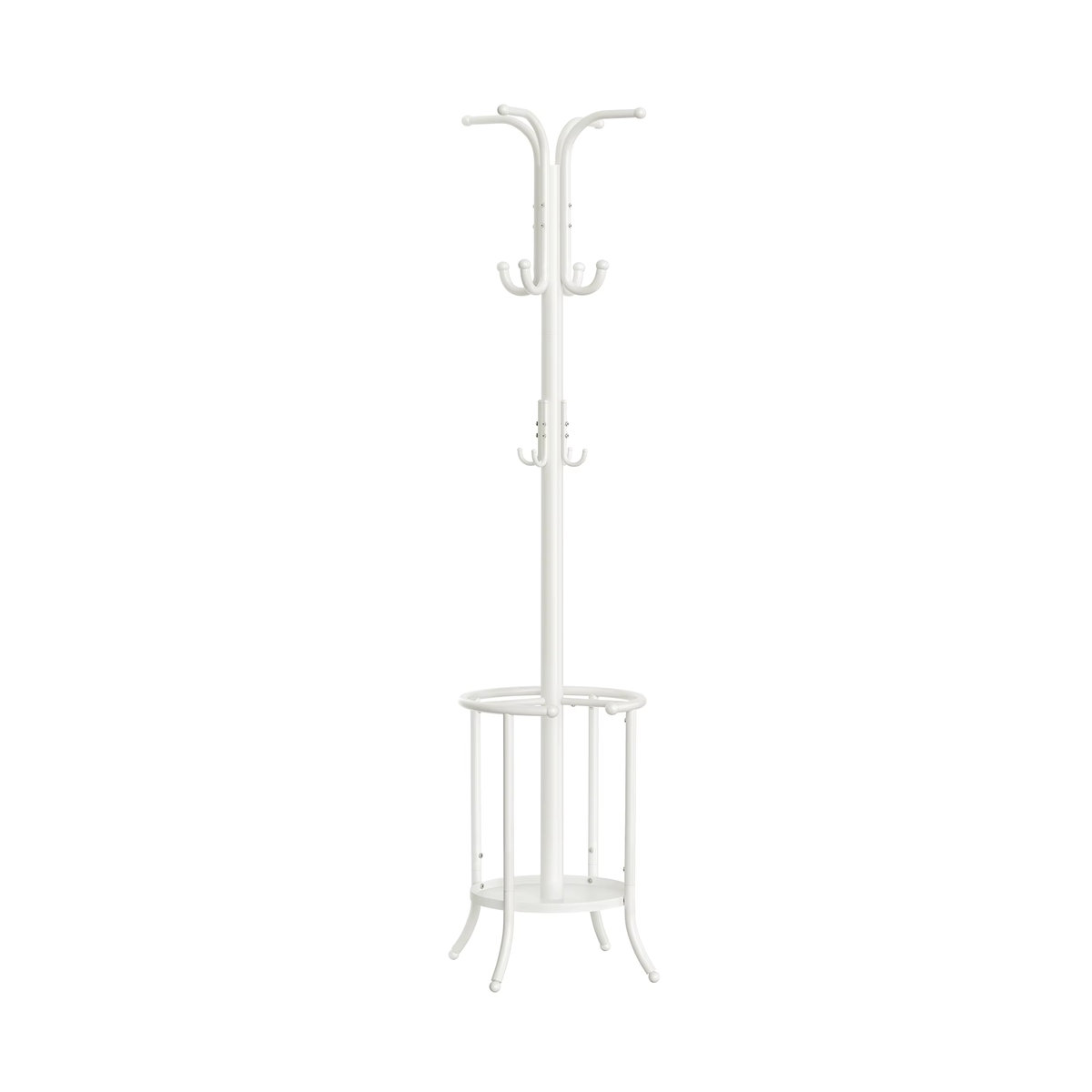 SONGMICS Garderobenständer aus Metall in Weiß, minimalistisches Design, T x B x H: 40 x 40 x 175 cm - Bild 2