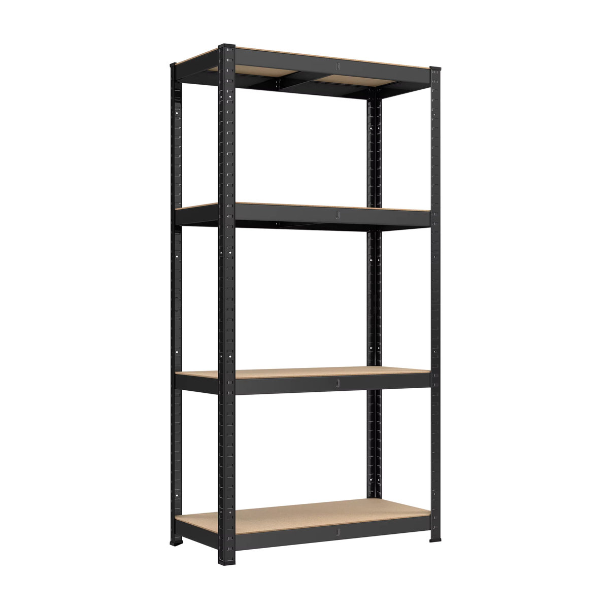 SONGMICS Standregal Küchenregal aus Metall in Schwarz mit 4 verstellbaren Ablagen, B/T/H: 40 x 80 x 160 cm - Bild 2
