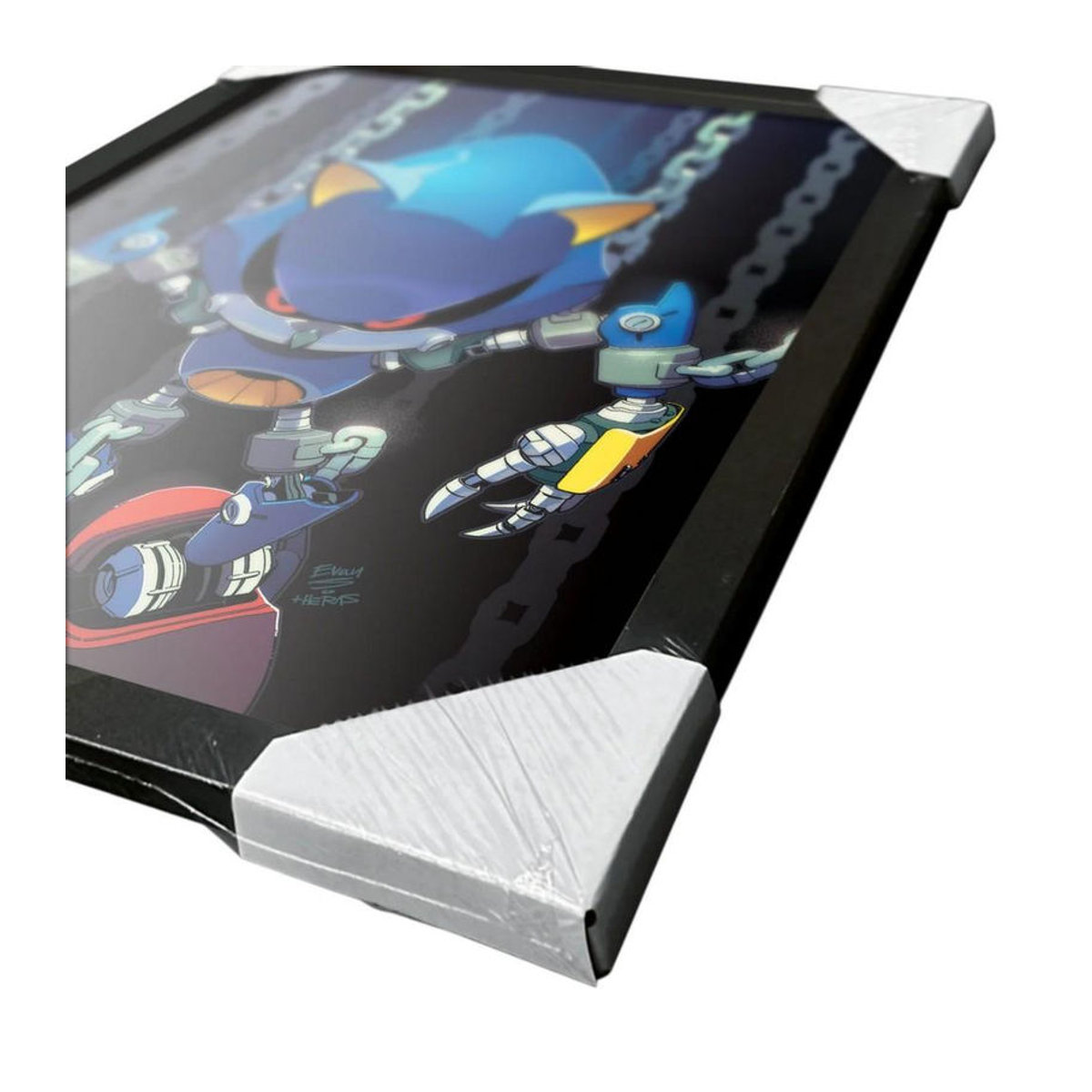 Sonic The Hedgehog Chain Framed Poster Mehrfarbig Rechteckiges Wandbild aus Kunststoff und Papier im Hochformat - Bild 2