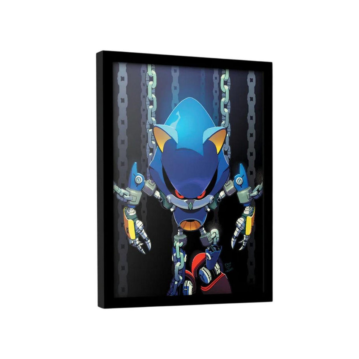 Sonic The Hedgehog Chain Framed Poster Mehrfarbig Rechteckiges Wandbild aus Kunststoff und Papier im Hochformat - Bild 3