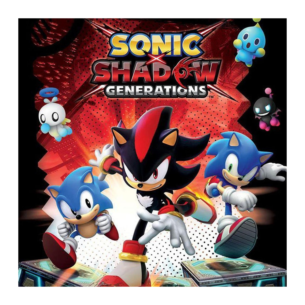 Sonic The Hedgehog Shadow Generations Druck auf Papier, Schwarz/Mehrfarbig, Breite: 40 cm - Bild 2