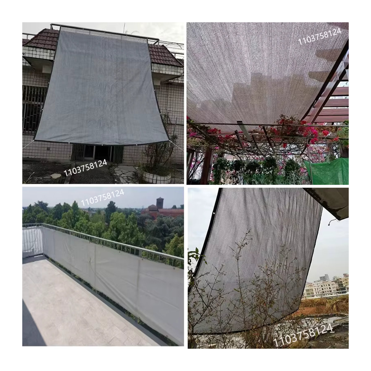 Sonnenschutznetz für den Außenbereich als Sichtschutz und Markise mit UV-Schutz für Terrasse, Garten und Pavillon - Bild 6
