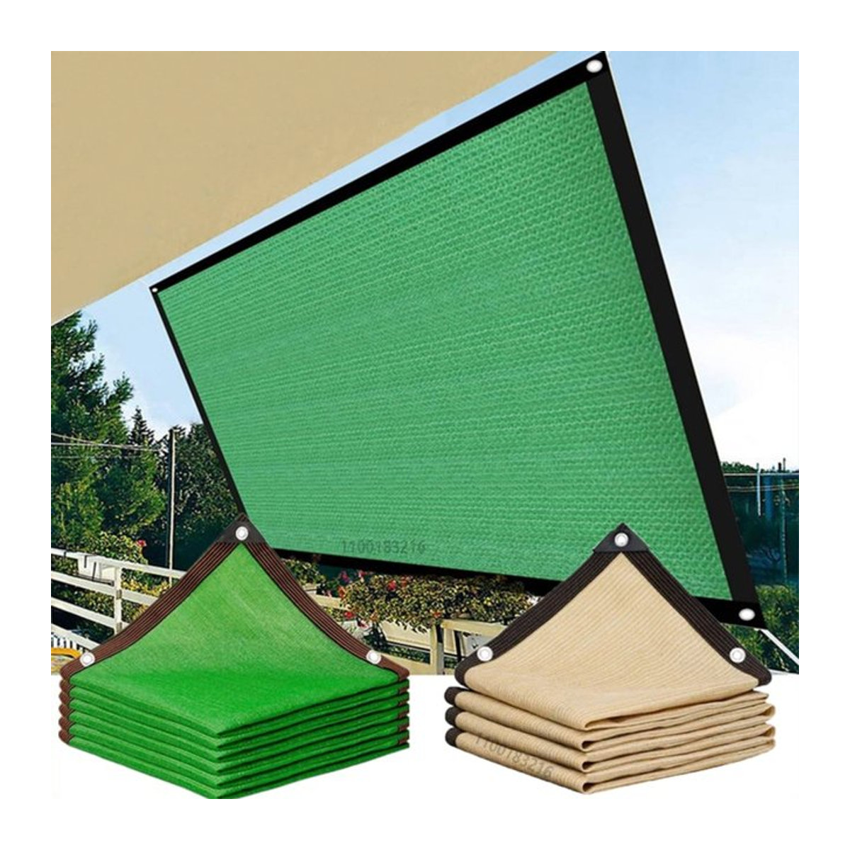 Sonnenschutznetz GFDYML mit 75–80 % UV-Schutz für Gartenpflanzen, Schwimmbad und Außenbereiche - Bild 1
