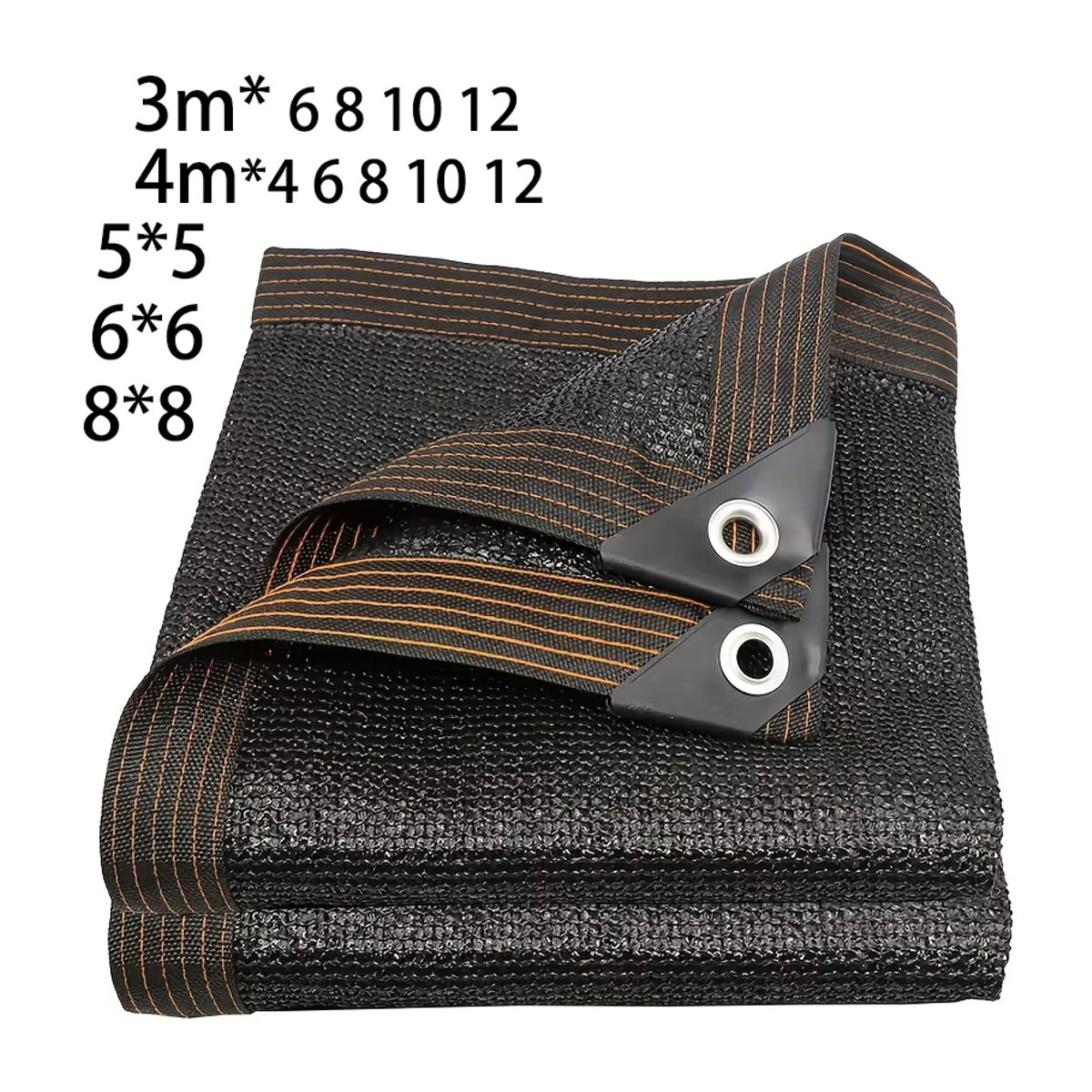 Sonnensegel Schwarz als Sonnenschutz für Gewächshaus und Outdoor mit UV-Schutz - Bild 5