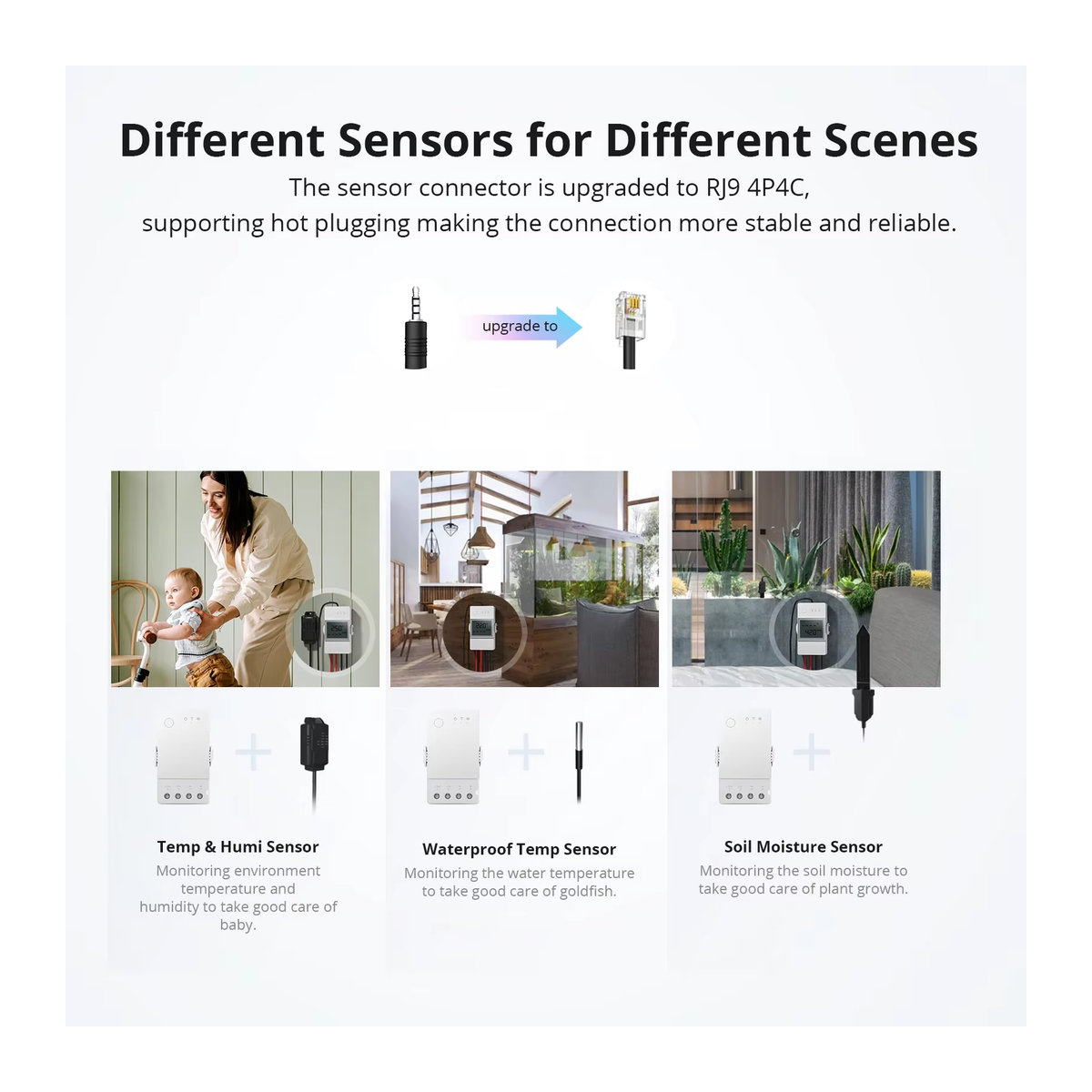 SONOFF TH Origi Smart Switch THR316/320 in Weiß mit Echtzeit-Temperatur- und Feuchtigkeitsüberwachung sowie LCD-Sensor, kompatibel mit Alexa und IFTTT - Bild 3