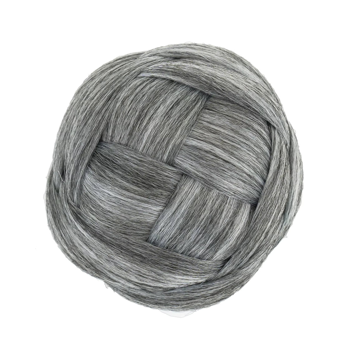 Soowee Synthetischer geflochtener Chignon Haarknoten in Blonde und Grau für Tänzerinnen - Bild 2