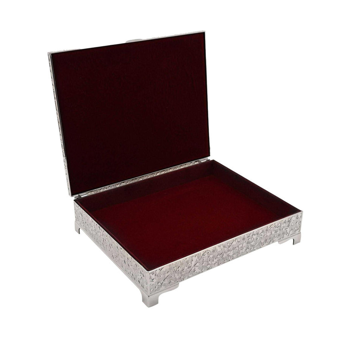 Sophia Classic Schmuckkästchen von Pertemba FR in Silber, Metall, rechteckig, B: 18,5 cm, H: 18,5 cm, T: 5,5 cm - Bild 2