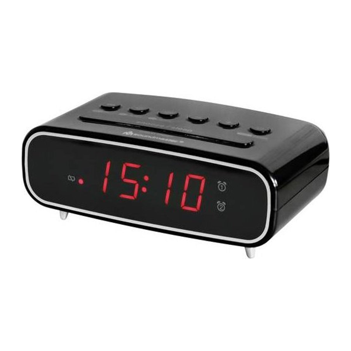 Soundmaster UR111 Digitaler Radiowecker mit Schlummerfunktion und Beleuchtung, Schwarz - Bild 1