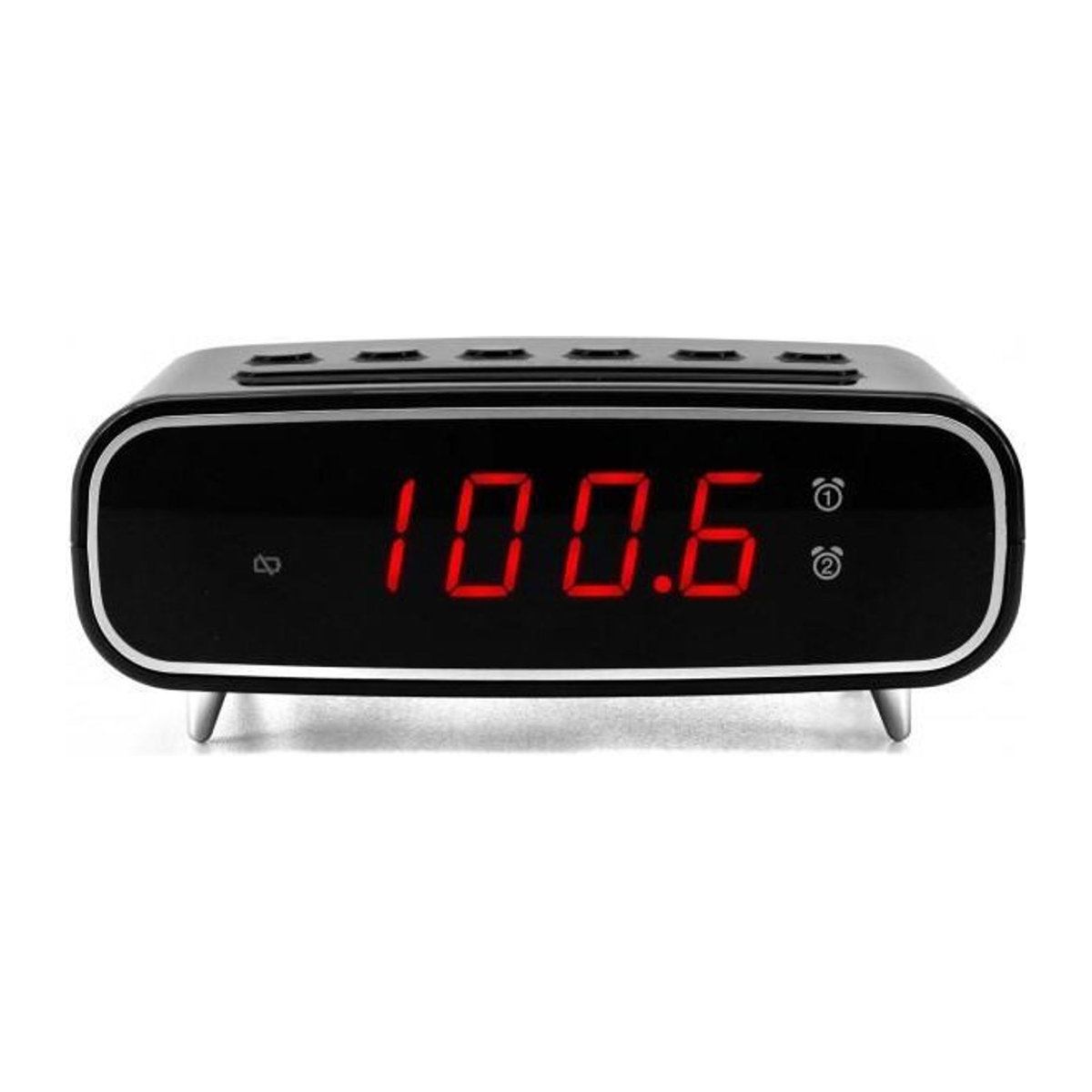 Soundmaster UR111 Digitaler Radiowecker mit Schlummerfunktion und Beleuchtung, Schwarz - Bild 2