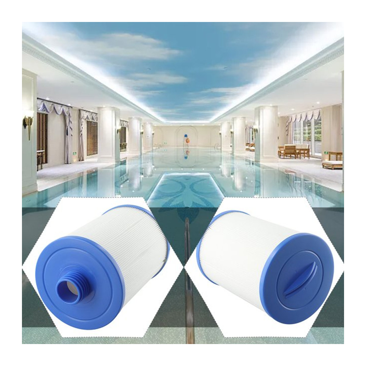 Spa Filter Pool Reiniger Komponenten für Unicel 6ch-940 und pww50 Ersatzteil Zubehör - Bild 1