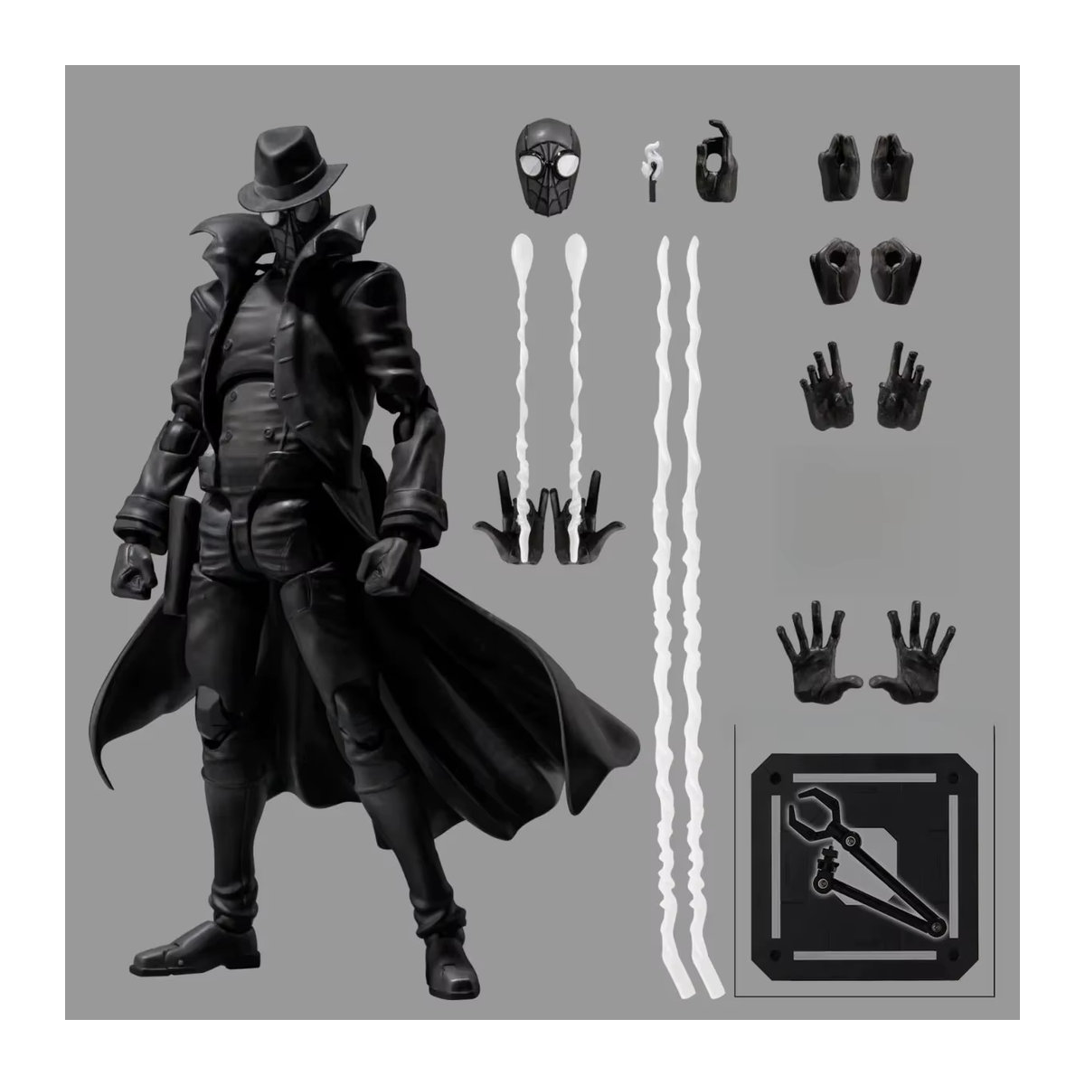 Spider-Man Noir Figur von Bandai in Schwarz, Höhe: 17 cm - Bild 7
