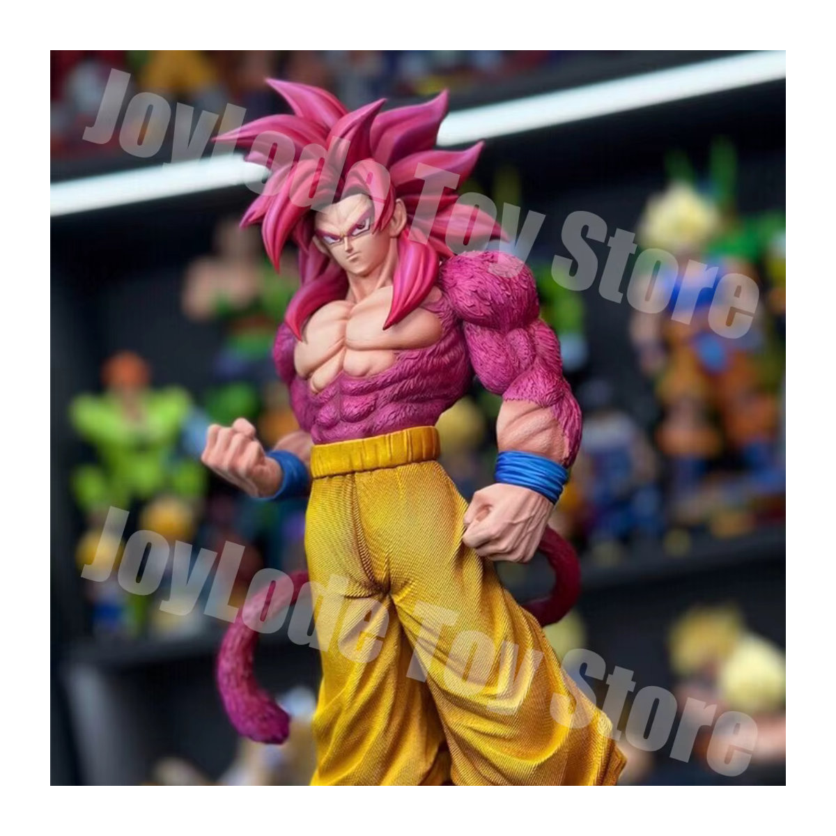 Spielstudio Dragon Ball Anime-Figur Super Saiyan 4 Son Goku PVC-Statue, mehrfarbig, Höhe: 32 cm - Bild 3