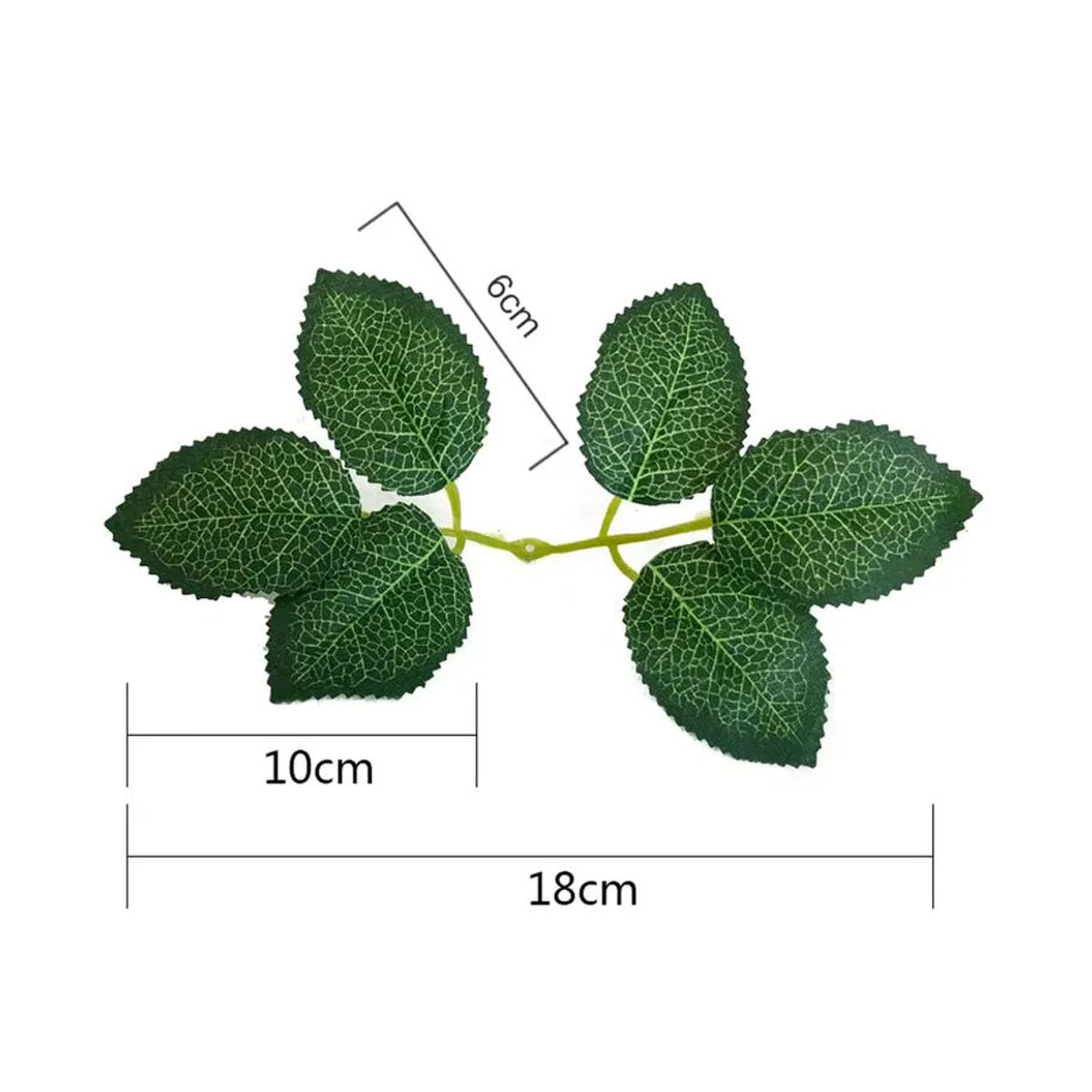 Spilewka Künstliche Rosenstiele aus Metall in Grün für DIY Dekoration, Länge: 17 cm, 25 cm, 30 cm oder 40 cm - Bild 3