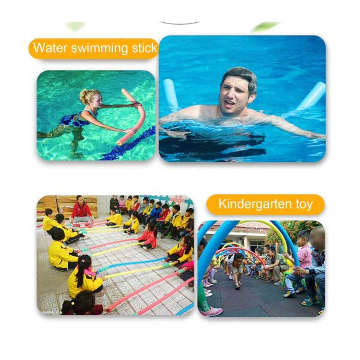Sports K Schaumstoff-Poolnudeln in Rot für Schwimmtraining und Bastelprojekte - Bild 5