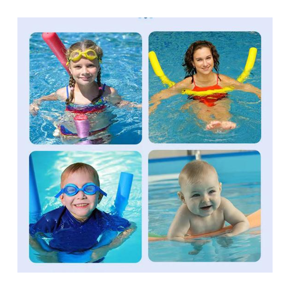Sports K Schaumstoff-Poolnudeln in Rot für Schwimmtraining und Bastelprojekte - Bild 6